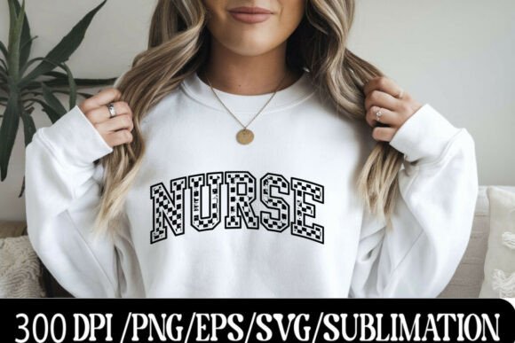 Bold Distressed Nurse Design for Crafter
