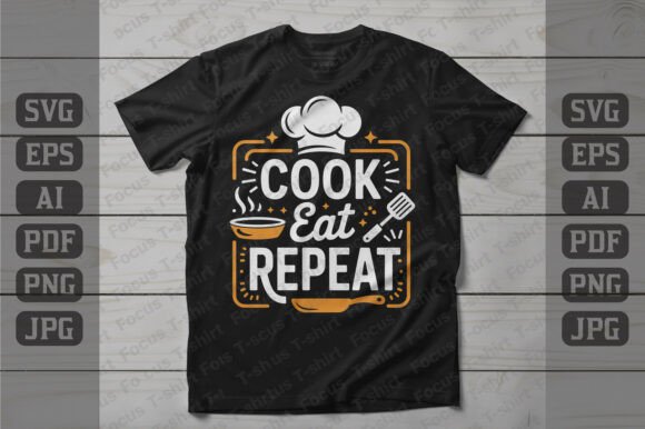 Cook Eat Repeat Tee Design Review