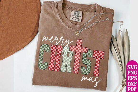 Merry Christmas Cross, Preppy Christmas