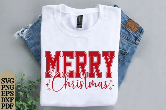 Merry Christmas DTF Transfers Ready PNG
