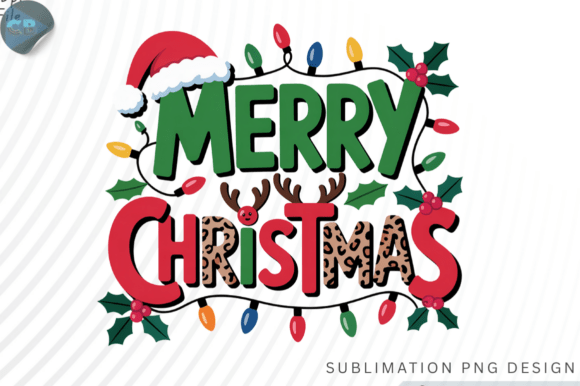 Merry Christmas Sublimation PNG Design
