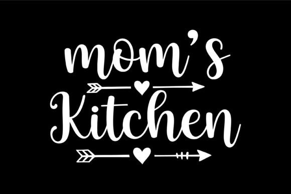 Mom’s Kitchen Heart Arrow Design