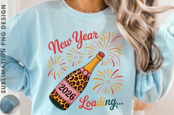 New Year 2026 Loading PNG Design