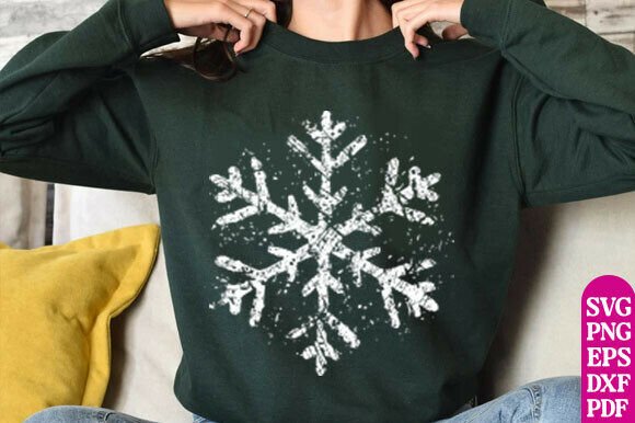 Snowflake Png Files, Grunge Christmas