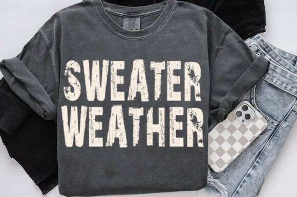 Womens Sweater Weather Sweatshirt, Cozy
